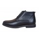 Ghete barbati, casual, din piele naturala (imblanite)  TOMAS, Negru, GKR20N