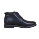 Ghete barbati, casual, din piele naturala (imblanite)  TOMAS, Negru, GKR20N