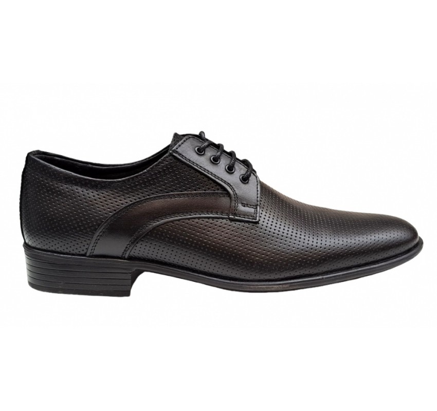 Pantofi barbati, eleganti, din piele naturala, Negru - GKR22N