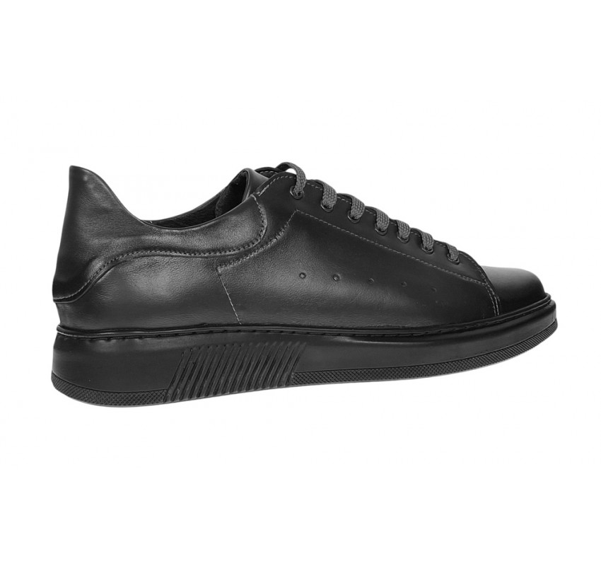 Pantofi barbati Sport Casual din piele naturala, Negru GKR2X1N