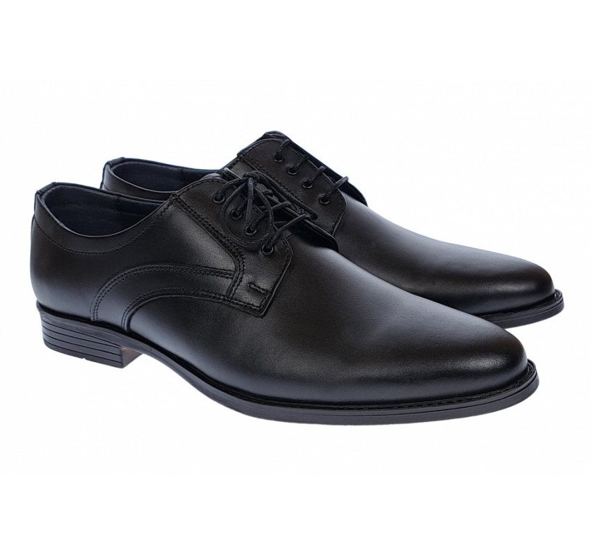 Pantofi barbati, eleganti, din piele naturala, Negru, GKR31N