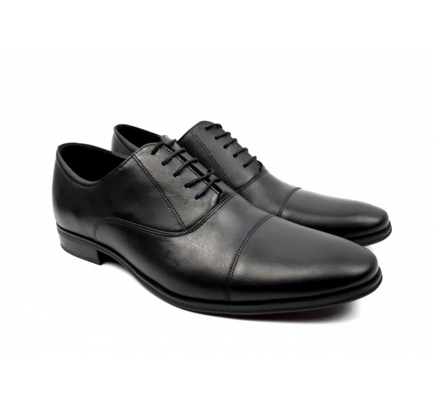 Pantofi barbati eleganti din piele naturala Negru GKR347N