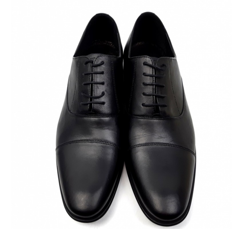 Pantofi barbati eleganti din piele naturala Negru GKR347N