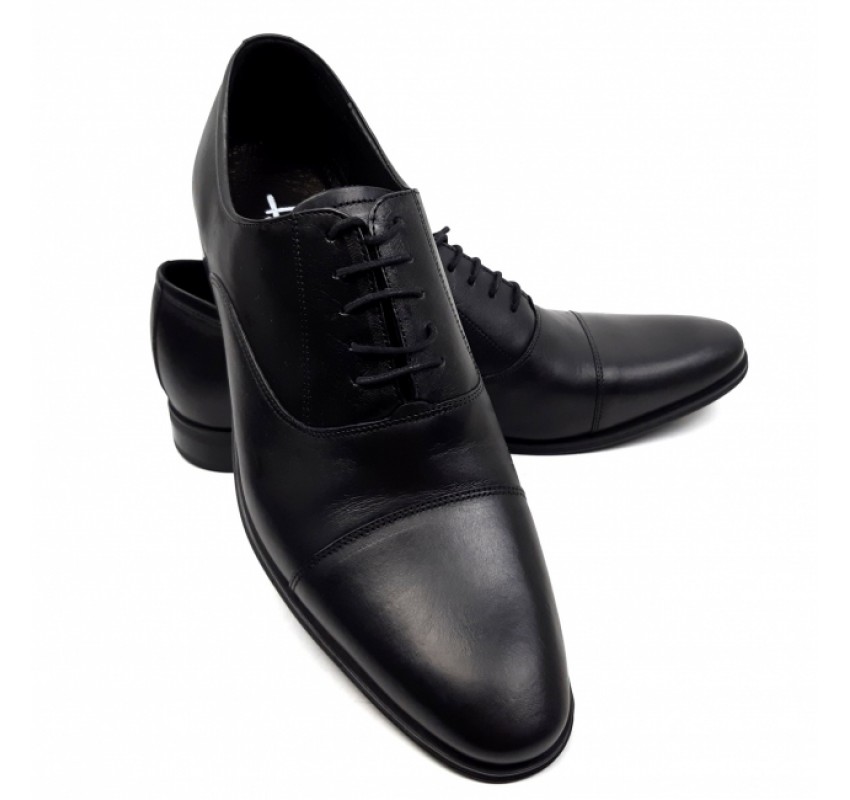 Pantofi barbati eleganti din piele naturala Negru GKR347N