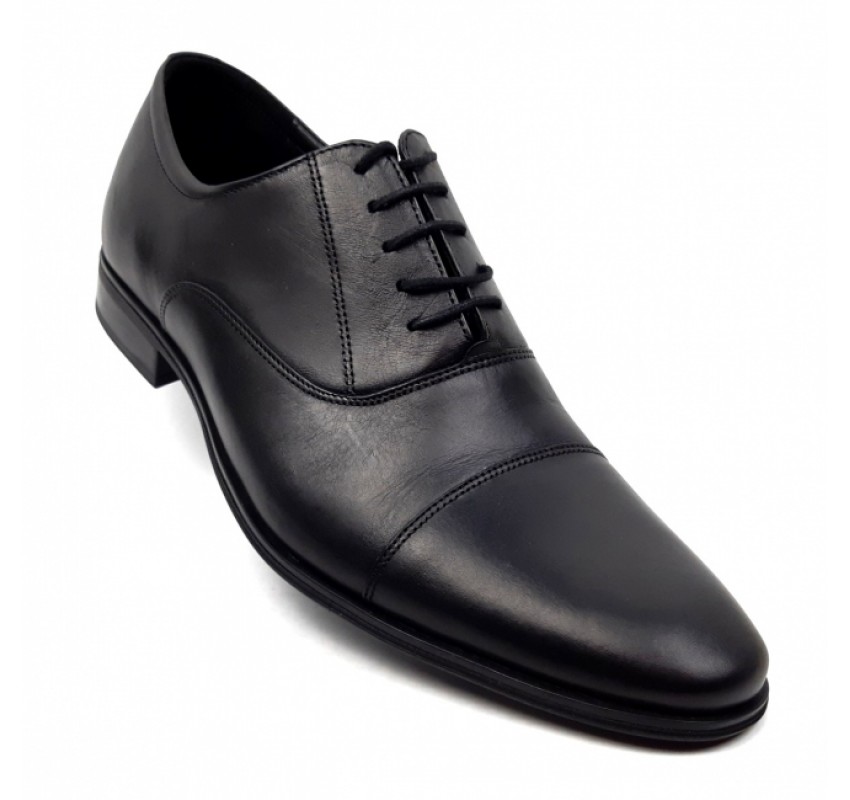 Pantofi barbati eleganti din piele naturala Negru GKR347N