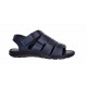 Sandale barbati casual din piele naturala bleumarin GKR47BL