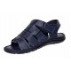 Sandale barbati casual din piele naturala bleumarin GKR47BL