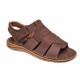 Sandale barbati casual din piele naturala maro bufo GKR47BM