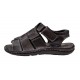 Sandale barbati casual din piele naturala negru GKR47N