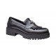 Pantofi dama casual din piele naturala Negru GKR4XN