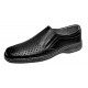 Pantofi barbati casual din piele naturala - Model perforat Negru 504N