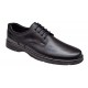 Pantofi barbati casual din piele naturala pe calapod lat Negru GKR5XN