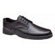 Pantofi barbati casual din piele naturala pe calapod lat Negru GKR5XN