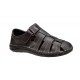 Sandale barbati casual din piele naturala Negru GKR73N