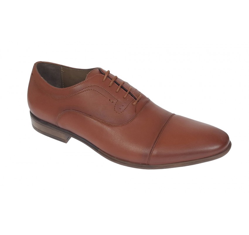 Pantofi barbati eleganti din piele naturala Maro cognac GKR745MC