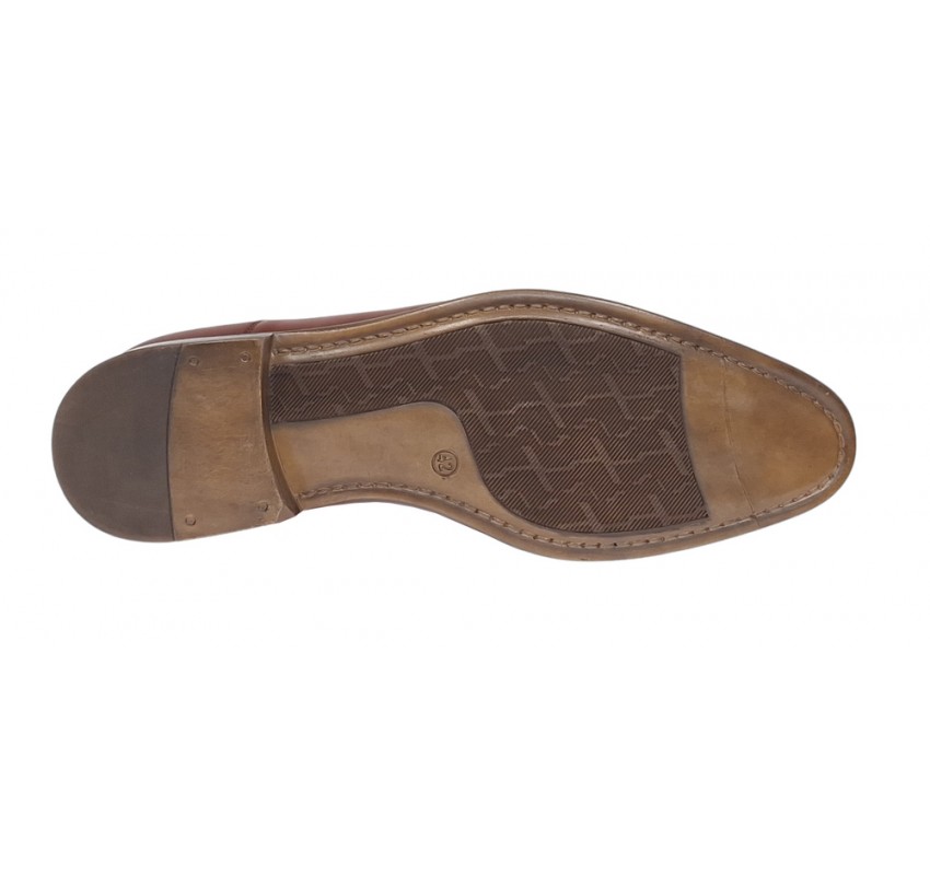 Pantofi barbati eleganti din piele naturala Maro cognac GKR745MC