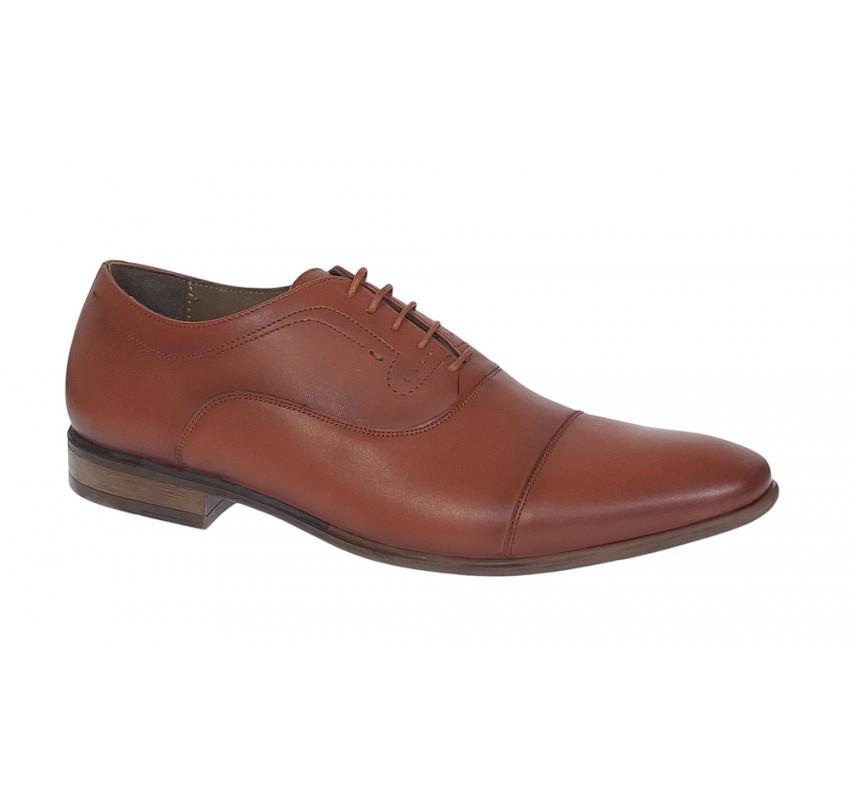 Pantofi barbati eleganti din piele naturala Maro cognac GKR745MC