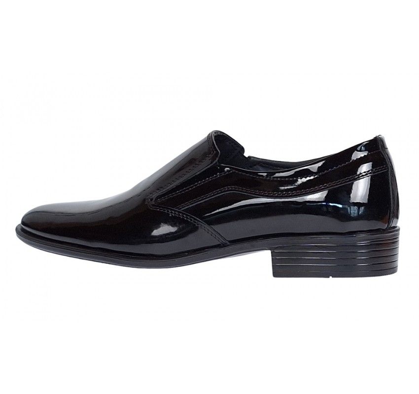 Pantofi barbati eleganti din piele naturala Negru LAC GKR818ELN