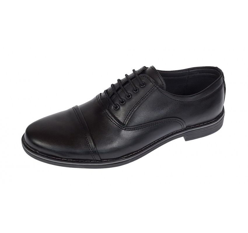 Pantofi barbati casual din piele naturala Negru P32NBOX