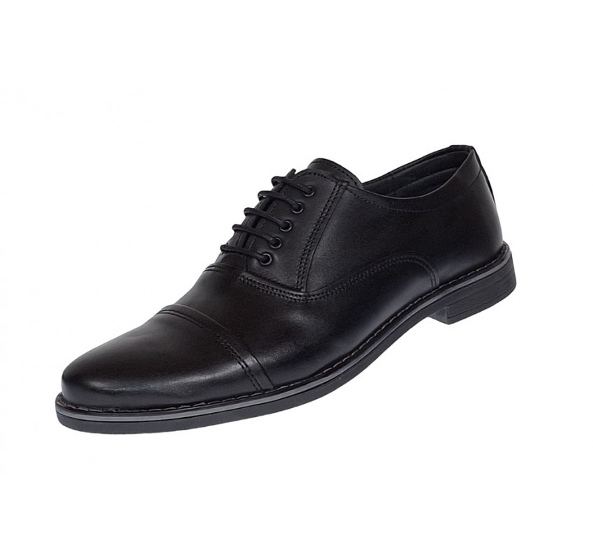 Pantofi barbati casual din piele naturala Negru P32NBOX