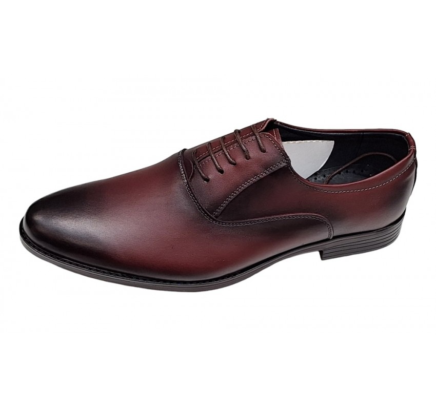 Pantofi barbati eleganti din piele naturala Bordeaux Kode - GKR84VIS