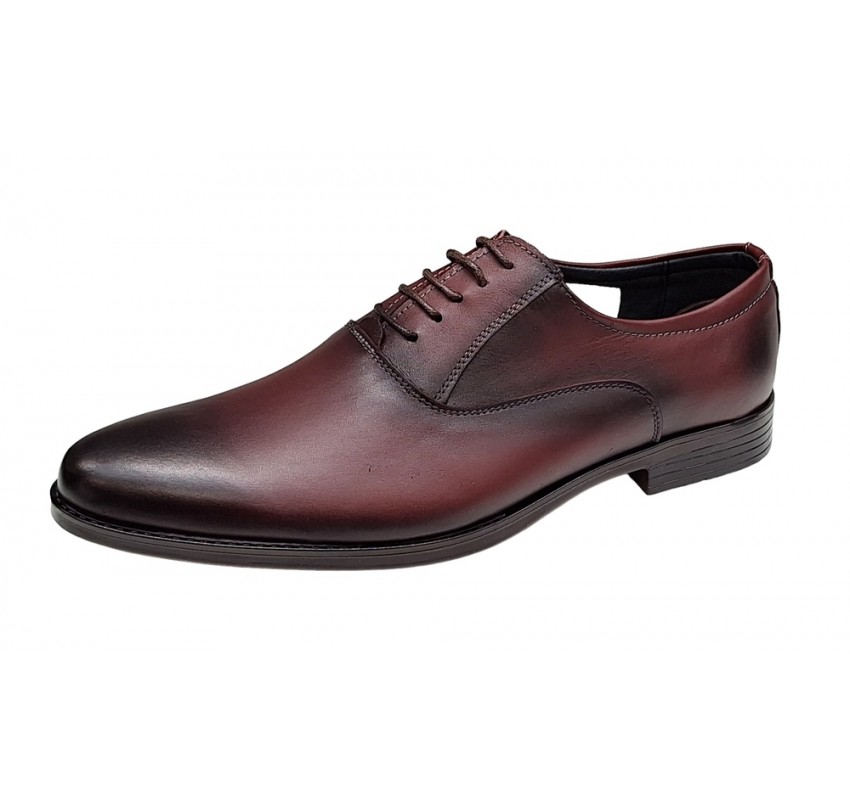 Pantofi barbati eleganti din piele naturala Bordeaux Kode - GKR84VIS