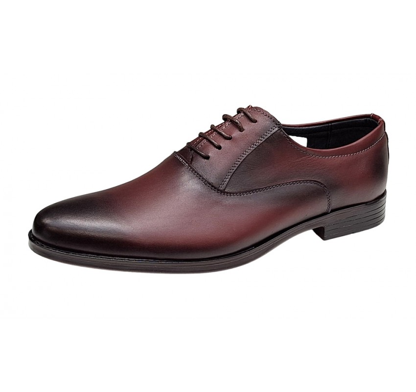 Pantofi barbati eleganti din piele naturala Bordeaux Kode - GKR84VIS