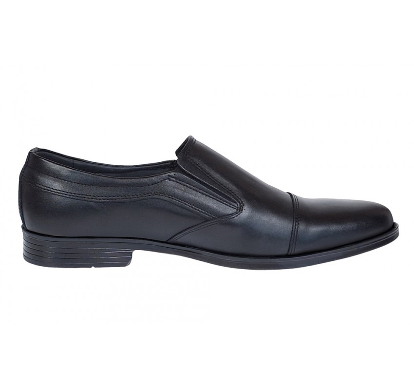 Pantofi barbati, eleganti, piele naturala, negru - GKR87N