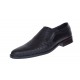 Pantofi barbati eleganti, din piele naturala, Negru cu elastic 891N