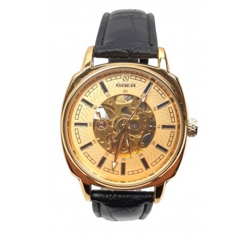 Ceas barbati automatic, business, elegant GOER GO143GOLD