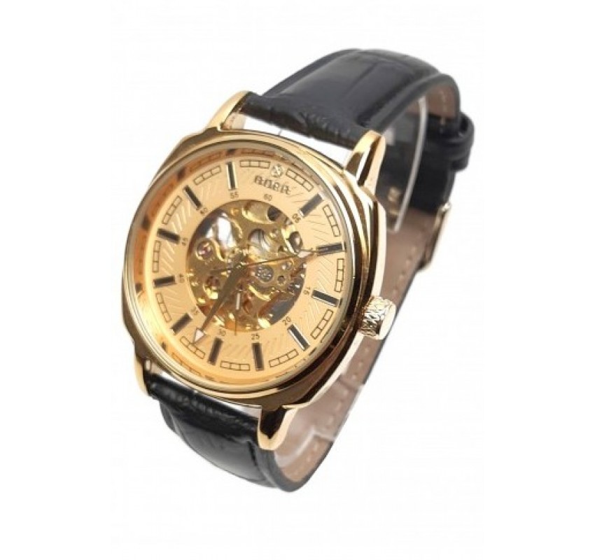 Ceas barbati automatic, business, elegant GOER GO143GOLD