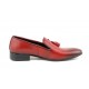 Mocasini barbati, rosii din piele naturala - L036RED