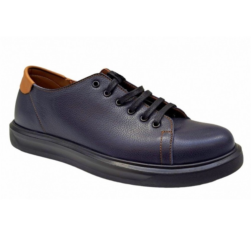 OFERTA MARIMEA 39, 40, 41,  43 Pantofi barbati casual din piele naturala, Bleumarin - L408SBL