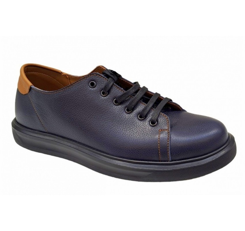 OFERTA MARIMEA 39, 40, 41,  43 Pantofi barbati casual din piele naturala, Bleumarin - L408SBL