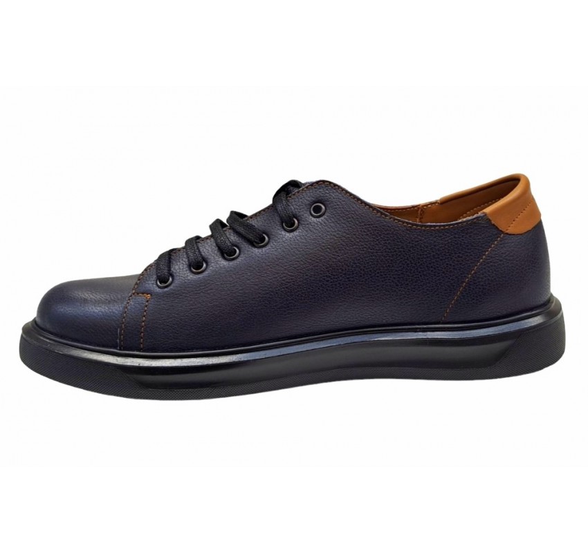 OFERTA MARIMEA 39, 40, 41,  43 Pantofi barbati casual din piele naturala, Bleumarin - L408SBL