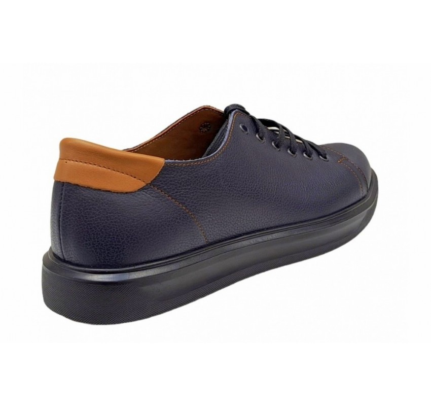 OFERTA MARIMEA 39, 40, 41,  43 Pantofi barbati casual din piele naturala, Bleumarin - L408SBL