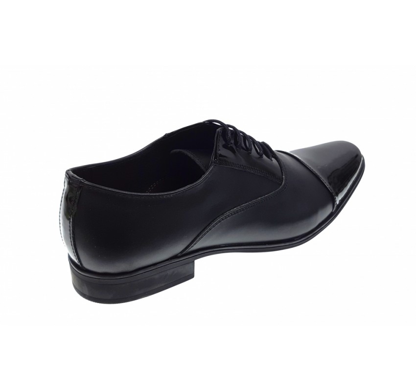 Oferta marimea 41, 42,43, 44 -Pantofi barbati eleganti din piele naturala combinata - CIOCSTEFLACBOX