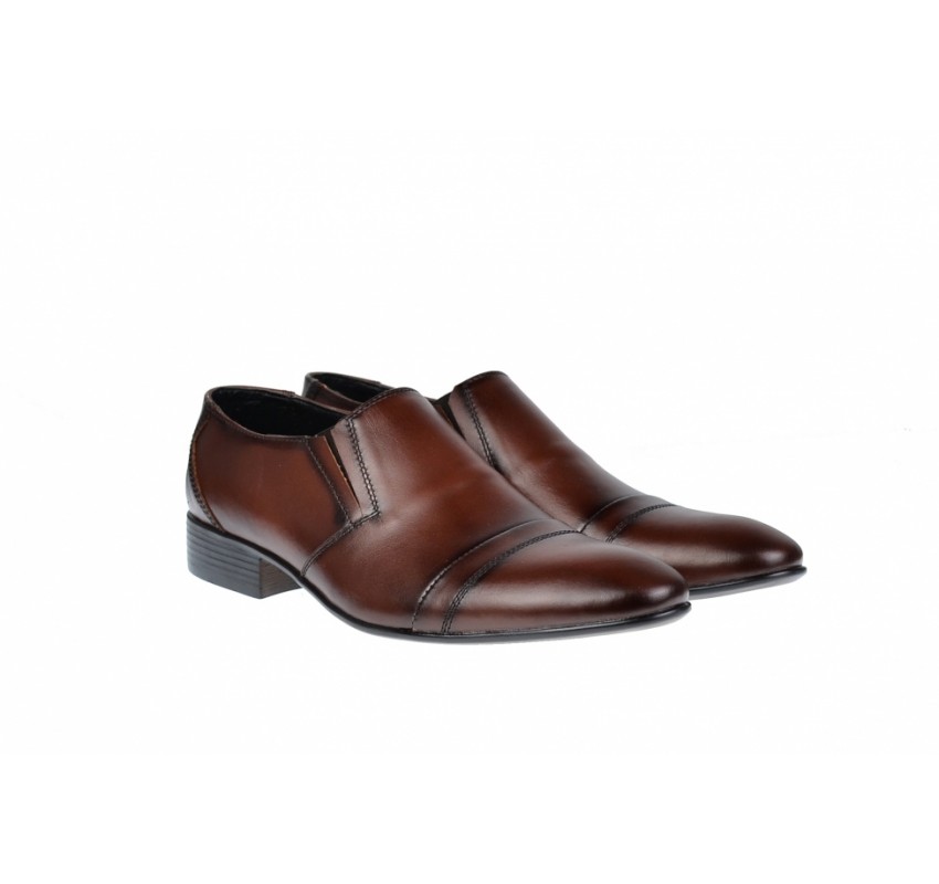 OFERTA MARIMEA    42   - Pantofi Barbati Office, Eleganti, din Piele Naturala, Maro, CIUCALETI SHOES