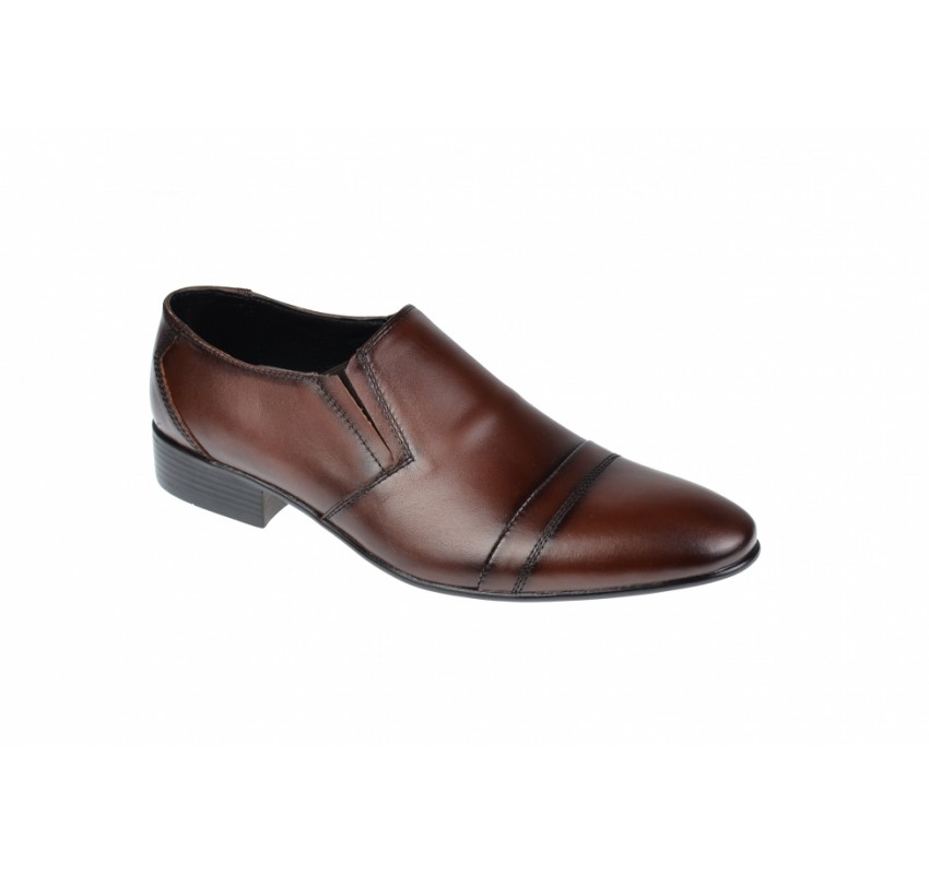 OFERTA MARIMEA    42   - Pantofi Barbati Office, Eleganti, din Piele Naturala, Maro, CIUCALETI SHOES