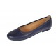 OFERTA  marimea 37, 39  -  Balerini dama, model casual, din piele naturala, bleumarin - LFLO3BL