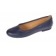 OFERTA  marimea 37, 39  -  Balerini dama, model casual, din piele naturala, bleumarin - LFLO3BL