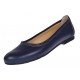 OFERTA  marimea 37, 39  -  Balerini dama, model casual, din piele naturala, bleumarin - LFLO3BL