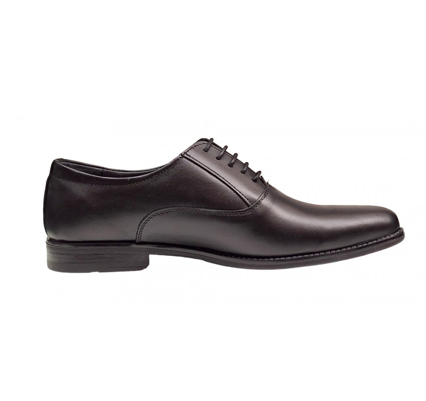 Oferta marimea 39 Pantofi eleganti barbati piele naturala de culoare neagra GKR Top LGKR84N