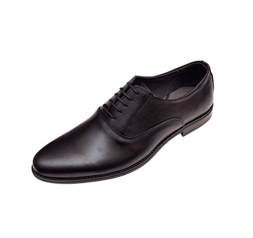 Oferta marimea 39 Pantofi eleganti barbati piele naturala de culoare neagra GKR Top LGKR84N