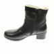 Oferta marimea 37, 41- Ghete dama din piele naturala, cu fermoar, negre, IMBLANITE - LMVS43N