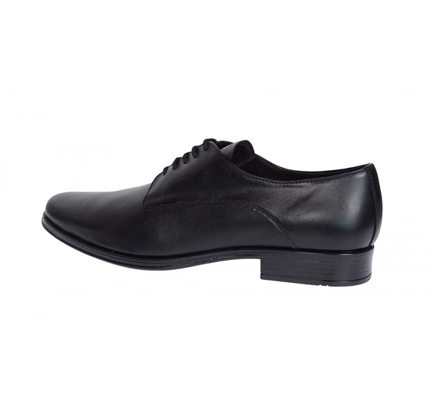 Oferta marimea 41, 42 Pantofi barbati eleganti din piele naturala, Negru LNIC02NSIR