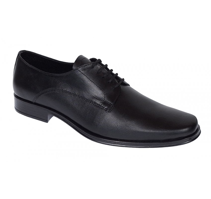 Oferta marimea 41, 42 Pantofi barbati eleganti din piele naturala, Negru LNIC02NSIR