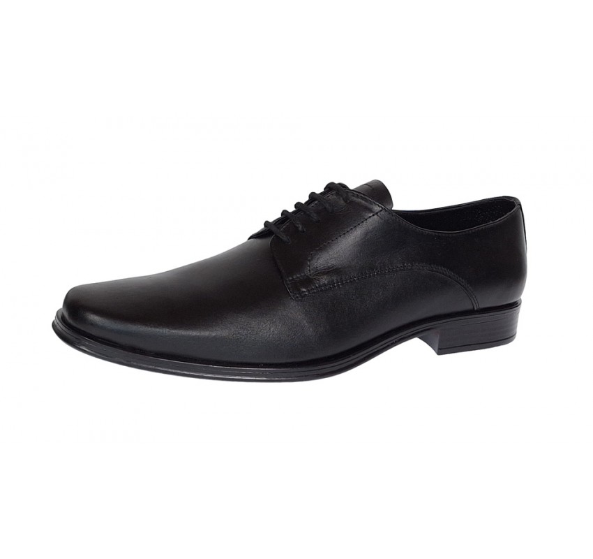 Oferta marimea 41, 42 Pantofi barbati eleganti din piele naturala, Negru LNIC02NSIR