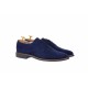 OFERTA  marimea 41 - Pantofi barbati casual, eleganti din piele naturala intoarsa bleumarin LNIC184BLMVEL