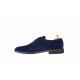 OFERTA  marimea 41 - Pantofi barbati casual, eleganti din piele naturala intoarsa bleumarin LNIC184BLMVEL